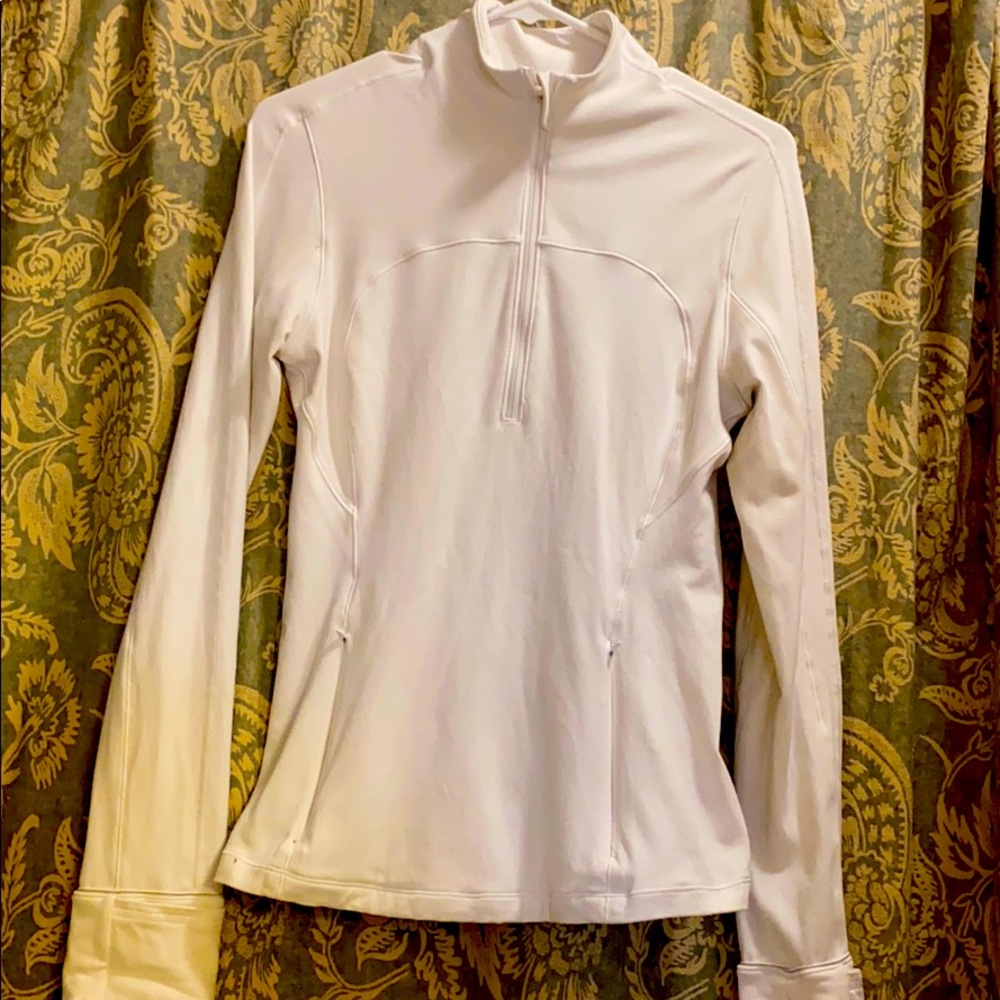 Lululemon Run Briskly Half Zip - White Size 8 EUC